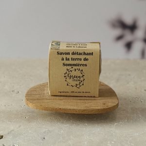 Savon détachant à la terre de sommière - Nettoie efficacement les tâches grasses et huileuses sur les tissus